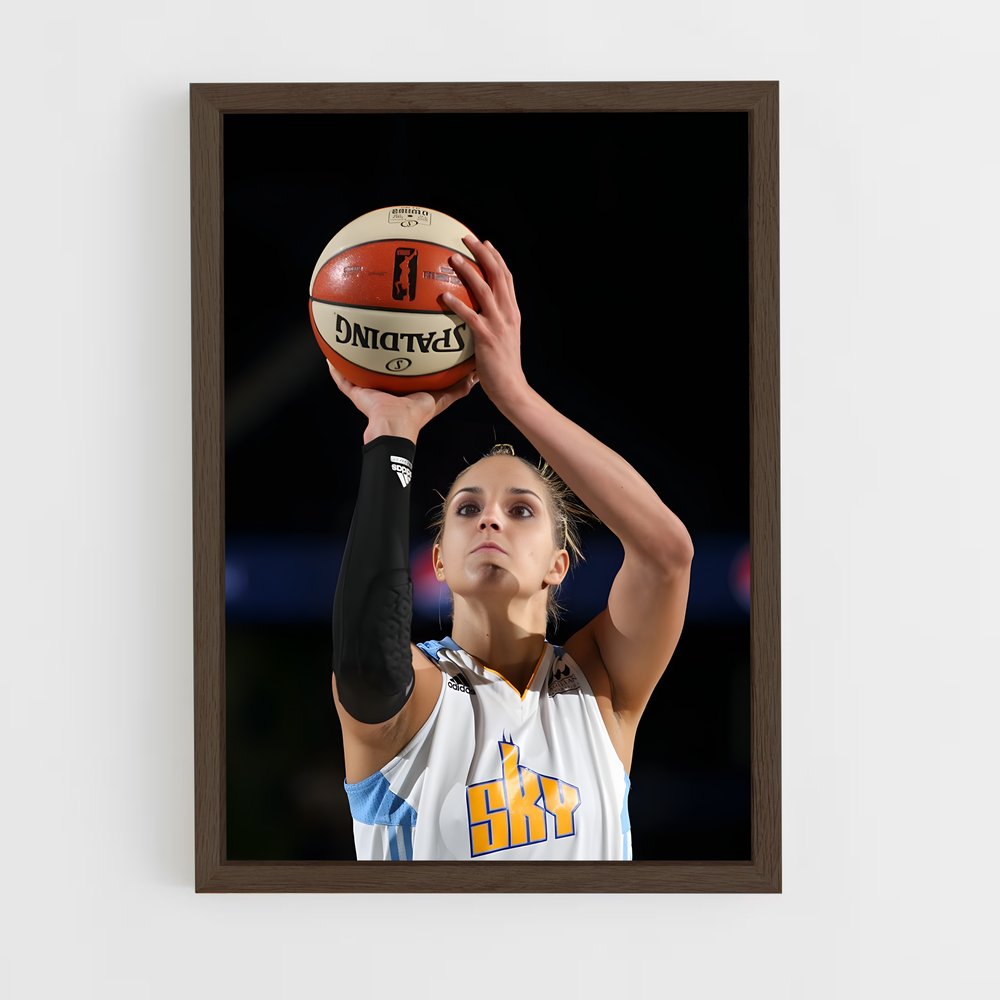 Poster L'Athlète Élégante – affiche Basketball (vue 5)